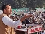 File photo of Rashtriya Lok Dal chief Jayant Chaudhary addressing a rally.