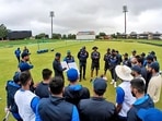 Team India head coach Rahul Dravid with players during a practice session (ANI/File Photo) Team India head coach Rahul Dravid with players during a practice session (ANI/File Photo)
