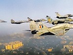 Aircraft in ‘Baaz’ formation during the 73rd Republic Day parade in New Delhi