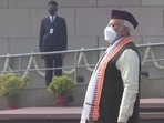 PM Modi on Wednesday flaunted &nbsp;a cap at the 73rd Republic Day Event.&nbsp;
