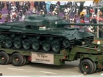Detachments of Centurion Tank in the Republic Day parade at the Rajpath in Delhi. Detachments of Centurion Tank in the Republic Day parade at the Rajpath in Delhi.