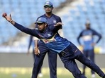 Sri Lanka cricket player Dilruwan Perera catches a ball during practice(AP/File Photo) Sri Lanka cricket player Dilruwan Perera catches a ball during practice(AP/File Photo)