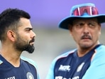 File photo of Virat Kohli (L) with Ravi Shastri.(Getty) File photo of Virat Kohli (L) with Ravi Shastri.(Getty)