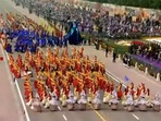 In a first, dancers selected through a nation-wide competition ‘Vande Bharatam’ perform during the cultural programme at the Republic Day parade, jointly organised by ministries of defence and culture. In a first, dancers selected through a nation-wide competition ‘Vande Bharatam’ perform during the cultural programme at the Republic Day parade, jointly organised by ministries of defence and culture.