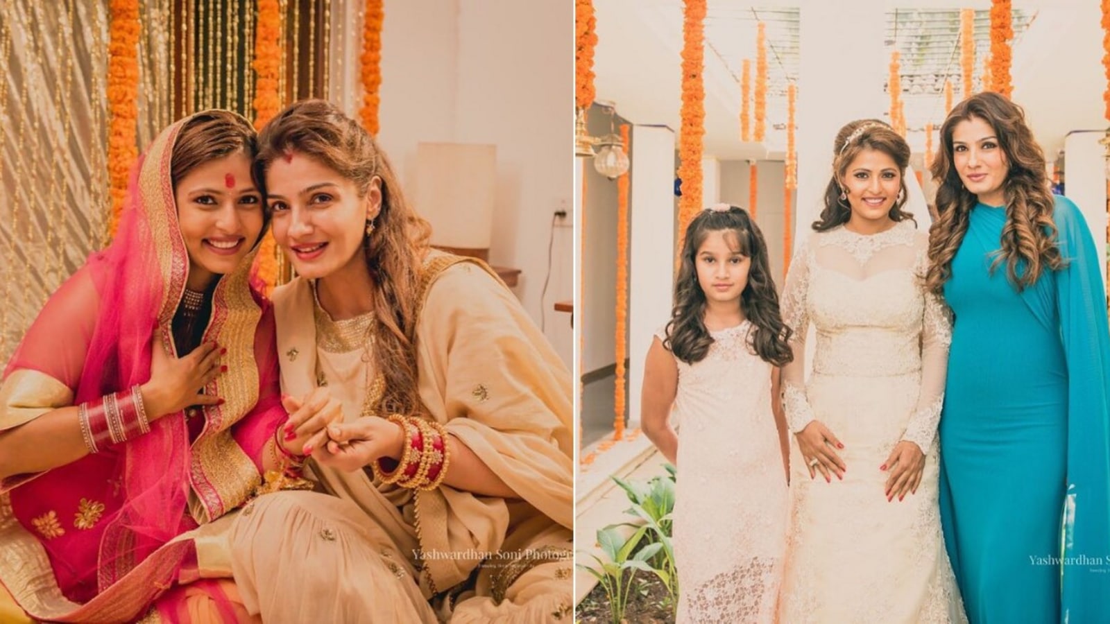 Raveena Tandon Sex Picture Video - Raveena wishes daughter Chaya on wedding anniversary, posts 'beautiful  memories' | Bollywood - Hindustan Times