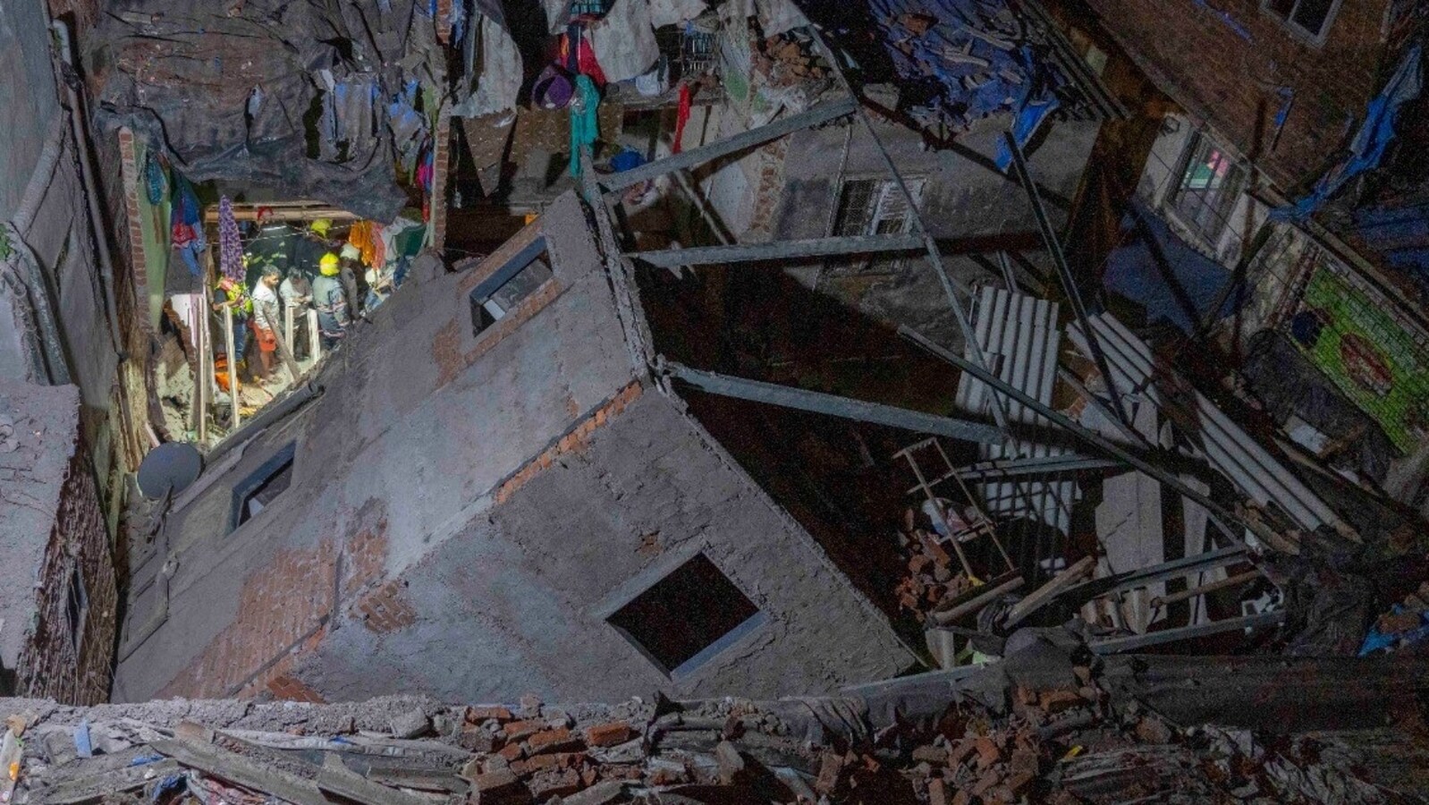 One critical among nine hurt in building collapse in Mumbai’s Bandra area