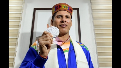 Paralympian Devendra Jhajharia is being honoured with the Padma Bhushan award this year (Photo : Ishant Kumar/ANI) Paralympian Devendra Jhajharia is being honoured with the Padma Bhushan award this year (Photo : Ishant Kumar/ANI)