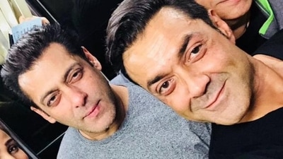 Bobby Deol shared this photo with Salman Khan on Twitter. Bobby Deol shared this photo with Salman Khan on Twitter. 