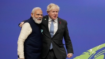 Prime Minister Narendra Modi with his British counterpart, Boris Johnson. (File Photo / REUTERS) Prime Minister Narendra Modi with his British counterpart, Boris Johnson. (File Photo / REUTERS)