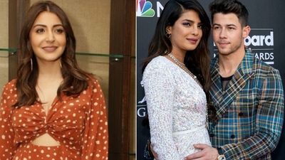Anushka Sharma congratulates Priyanka Chopra and Nick Jonas.