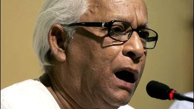 Former West Bengal CM Buddhadeb Bhattacharjee refused to accept the Padma Bhushan on Tuesday (FILE) Former West Bengal CM Buddhadeb Bhattacharjee refused to accept the Padma Bhushan on Tuesday (FILE)