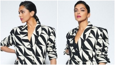 Deepika Padukone is unstoppable queen of fashion in ₹90k mini blazer dress for Gehraiyaan promotions Deepika Padukone is unstoppable queen of fashion in ₹90k mini blazer dress for Gehraiyaan promotions