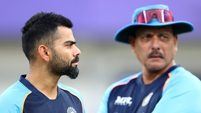 File photo of Virat Kohli (L) with Ravi Shastri. (Getty)