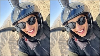 The star shared a selfie from when she was in the air and delighted her followers. (Instagram/@manushi_chhillar)