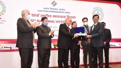 Satyendra Prakash, the Principal Director General of the Bureau of Outreach and Communication (BOC), receiving national award for enhancing electoral participation, Satyendra Prakash, the Principal Director General of the Bureau of Outreach and Communication (BOC), receiving national award for enhancing electoral participation,
