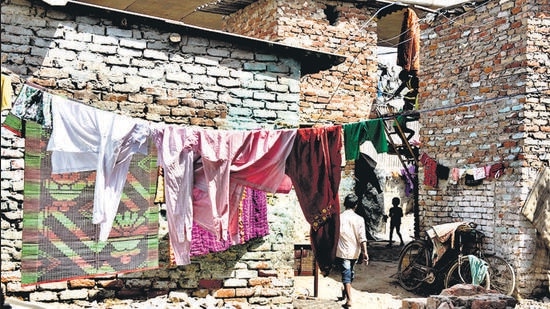 Residents of Kathputli Colony have been living in a transit camp for over five years now. (Saumya Khandelwal/HT Archive)