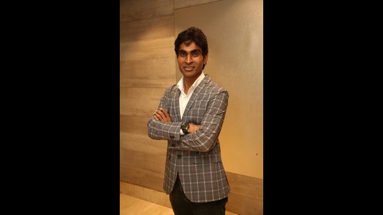 Pramod Bhagat becomes the first para-badminton athlete to be honoured with the Padma Shri (Photo : Raajessh Kashyap / HT)