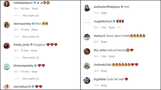 Comments on Ananya Panday's post. Comments on Ananya Panday's post. 