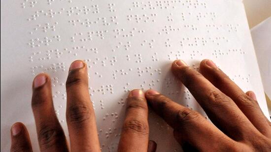 A livid Shantilal Sabar of Odisha’s Nuapada district asked why when he could pass the matric examination conducted by the Odisha Board of Secondary Education using Braille script, he was not allowed to contest the panchayat election (AFP File photo)
