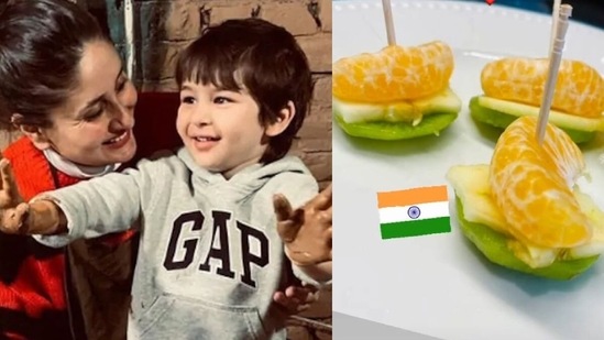 Kareena Kapoor shared a picture of Taimur's breakfast.&nbsp;