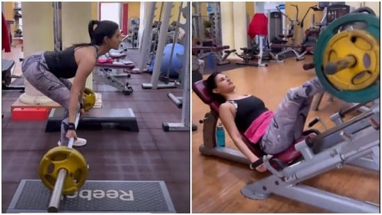 Another day, another fitness video. Courtesy, Amyra Dastur(Instagram/@amyradastur93)