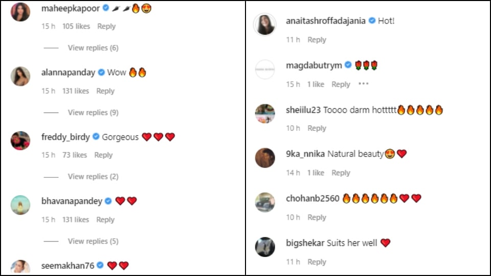 Comments on Ananya Panday's post. Comments on Ananya Panday's post. 