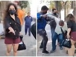 Sanya Malhotra helped a paparazzo who tripped and fell down. (Instagram) Sanya Malhotra helped a paparazzo who tripped and fell down. (Instagram)