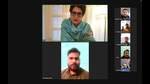 Screen grab of Priyanka Gandhi’s Zoom meeting with affected youth of Prayagraj. (HT Photo)