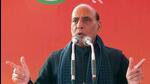 Union defence minister Rajnath Singh addressing 'Matadata Samvad' event, in Modinagar on Thursday. He said that the Jat community cannot remain annoyed with the BJP. (ANI) Union defence minister Rajnath Singh addressing 'Matadata Samvad' event, in Modinagar on Thursday. He said that the Jat community cannot remain annoyed with the BJP. (ANI)