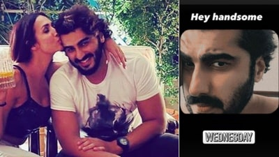 Malaika Arora calls BF Arjun Kapoor ‘handsome’.
