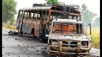 Punjab Police special investigation team (SIT), probing the 2015 politically-sensitive sacrilege incidents, on Thursday filed a supplementary chargesheet against Sirsa-based Dera Sacha Sauda chief Gurmeet Ram Rahim, three absconding dera national committee members and seven dera followers in connection with the bir (copy of Guru Granth Sahib) theft case. Punjab Police special investigation team (SIT), probing the 2015 politically-sensitive sacrilege incidents, on Thursday filed a supplementary chargesheet against Sirsa-based Dera Sacha Sauda chief Gurmeet Ram Rahim, three absconding dera national committee members and seven dera followers in connection with the bir (copy of Guru Granth Sahib) theft case.