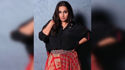 Earlier, Vidya Balan made heads turn in a black shirt which she paired with a red printed skirt. (Instagram/@vidyabalan) Earlier, Vidya Balan made heads turn in a black shirt which she paired with a red printed skirt. (Instagram/@vidyabalan)