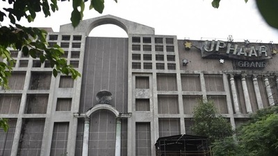 Uphaar cinema's property at Green Park in New Delhi. Uphaar cinema's property at Green Park in New Delhi.