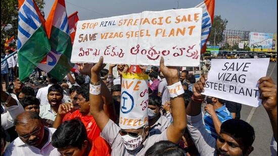 The prime reason cited by the Centre for privatisation of the Visakhapatnam Steel Plant was the huge loss it was incurring over the years. (PTI)