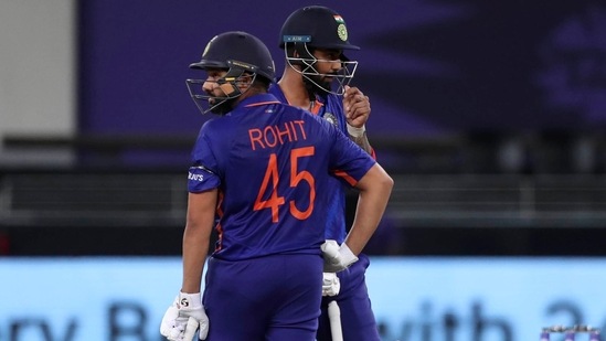 India's KL Rahul and Rohit Sharma (AP) India's KL Rahul and Rohit Sharma (AP)