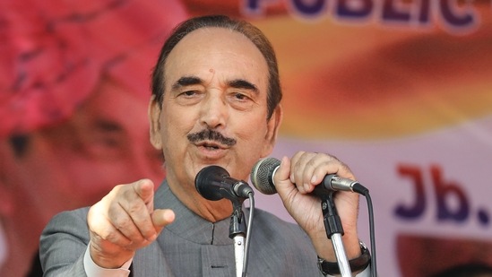 Senior Congress leader Ghulam Nabi Azad.(PTI)