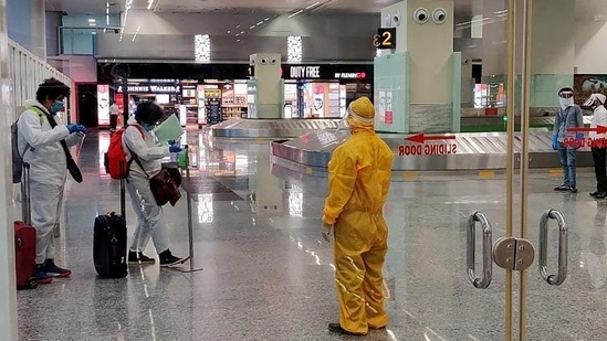 International passengers arriving in India have to quarantine mandatorily for seven days. (ANI File Photo) International passengers arriving in India have to quarantine mandatorily for seven days. (ANI File Photo)