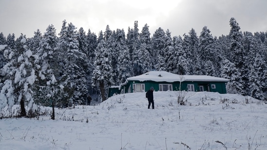 Owing to a fresh western disturbance starting January 29, Jammu and Kashmir, and Ladakh are very likely to witness isolated rainfall or snowfall between January 29 and 31, according to the latest IMD bulletin. (HT FIle Photo)