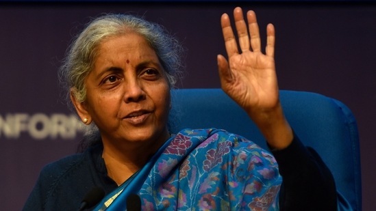 Finance minister Nirmala Sitharaman. (Sanjeev Verma/HT PHOTO)