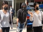 Rhea Chakraborty and brother Showik were clicked outside a clinic in Mumbai. Rhea Chakraborty and brother Showik were clicked outside a clinic in Mumbai.