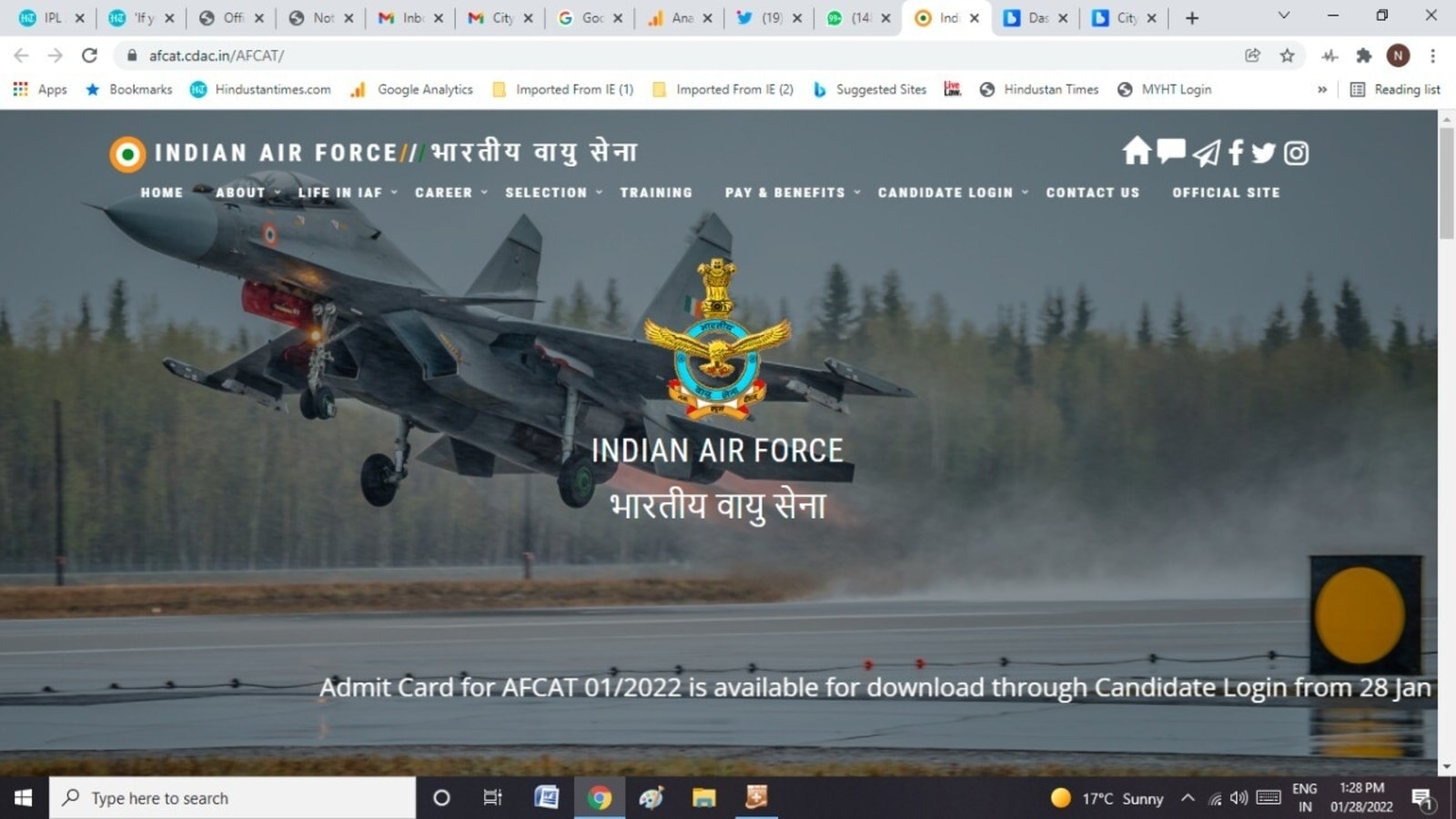 IAF AFCAT admit cards to be released soon, here’s how to download hall tickets