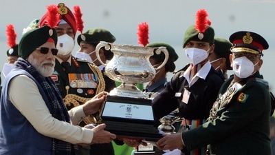 PM Modi also mentioned that in the last two years, over one lakh new NCC cadets were added in border areas. (ANI) PM Modi also mentioned that in the last two years, over one lakh new NCC cadets were added in border areas. (ANI)