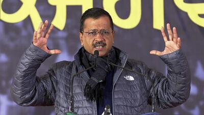Delhi chief minister Arvind Kejriwal addresses a public rally at Town Hall, Phillaur, Jalandhar in Punjab on Friday. He said that the state needs an honest and a dedicated CM, and not a leader who has been accused of selling ‘sand’ or ‘drugs’. (ANI) Delhi chief minister Arvind Kejriwal addresses a public rally at Town Hall, Phillaur, Jalandhar in Punjab on Friday. He said that the state needs an honest and a dedicated CM, and not a leader who has been accused of selling ‘sand’ or ‘drugs’. (ANI)