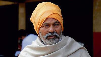 Bhartiya Kisan Union leader Rakesh Tikait. (HT PHOTO)