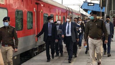 Northern Railways general manager (GM) Ashutosh Gangal carrying out a surprise inspection at the Ludhiana railway station. (HT File) Northern Railways general manager (GM) Ashutosh Gangal carrying out a surprise inspection at the Ludhiana railway station. (HT File)