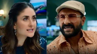 Kareena Kapoor and Saif Ali Khan in a still from a new commercial. Kareena Kapoor and Saif Ali Khan in a still from a new commercial. 