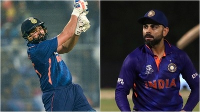 Rohit Sharma & Virat Kohli (PTI) Rohit Sharma & Virat Kohli (PTI)