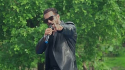 Salman Khan in a still from the Dance With Me video.