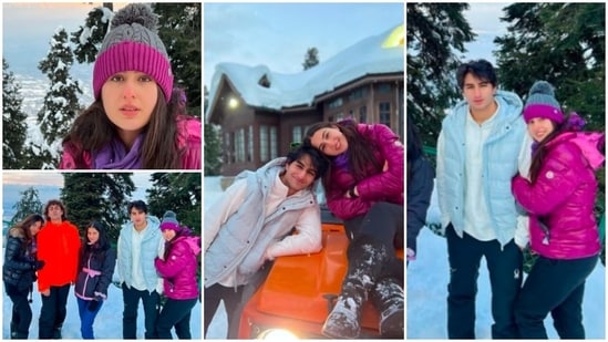 Sara Ali Khan, who left moviegoers impressed with her performance in the film Atrangi Re, recently took to her Instagram handle to share throwback pictures from her Kashmir vacation with her brother Ibrahim Ali Khan.(Instagram/@saraalikhan95)