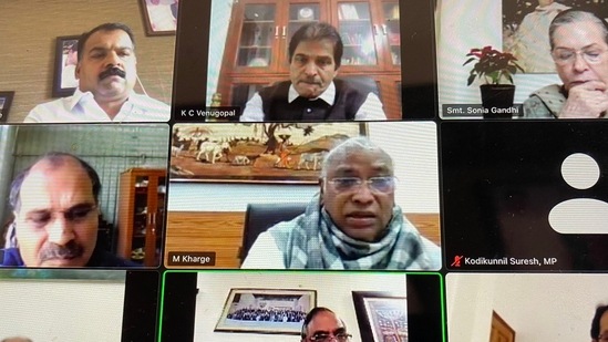 Congress president Sonia Gandhi holds virtual parliamentary strategy group meeting on Friday. Congress president Sonia Gandhi holds virtual parliamentary strategy group meeting on Friday.